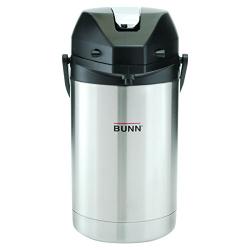BUNN 32125.0000 2.5 Liter Lever-Action Airpot, Stainless Steel