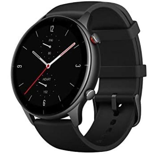 Amazfit GTR 2e Smartwatch with 24H Heart Rate, Sleep, Stress and SpO2 Monitor, Activity Tracker with 90 Sports Modes, 24 Day Battery Life, Black