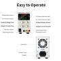 STP6005D DC Power Supply Adjustable (0-60V 0-5A), Precision DC Regulated Power Supply with 3 bits Digit LED Display,Stable and Protective,Alligator Lead Included.