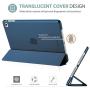 ProCase Smart Case for iPad Air 2 (2014 Release), Ultra Slim Lightweight Stand Protective Case Shell with Translucent Frosted Back Cover for Apple iPad Air 2 (A1566 A1567) -Navy