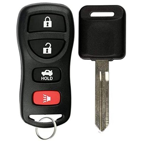 KeylessOption Keyless Entry Remote Fob Uncut Blank Car Ignition Key For Nissan Infiniti KBRASTU15