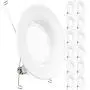 Sunco Lighting 12 Pack 5/6 Inch LED Recessed Downlight, Baffle Trim, Dimmable, 13W=75W, 2700K Soft White, 1050 LM, Damp Rated, Simple Retrofit Installation - UL + Energy Star Sunco Lighting 12 Pack 5/6 Inch LED Recessed Downlight, Baffle Trim, Dimmable, 13W=75W, 2700K Soft White, 1050 LM, Damp Rated, Simple Retrofit Installation - UL + Energy Star
