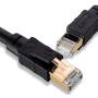Cat8 Ethernet Cable 1ft, Aifxt Heavy Duty High Speed 26AWG Cat8 LAN Network Cable 40Gbps 2000Mhz with Gold Plated RJ45 Connector, Weatherproof SSTP UV Resistant for Router, Modem, Xbox