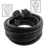 AC WORKS 30Amp 3-Prong NEMA 10-30 Dryer Extension Cord with Heavy Duty Thick Anti-Weather Cord (25FT)