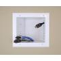 DATA COMM Electronics 45-0051-WH Recessed AV/HDMI Cable Conceal Plate with Expandable Media Box and Dual Power Receptacle