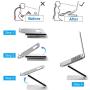 SKYZONAL Aluminum Notebook Desktop Stand Height Adjustable Laptop Stand for Computer PC Notebook MacBook Ipad