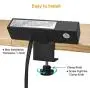 Desk Clamp Power Strip, Desktop Power Outlet Clamp Mount with 2 USB Ports, 4 AC Outlets, Mountable Desk Outlet Removable Power Plugs with 6.56ft Cord (4AC2USB-Black)
