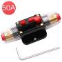smseace 50A Manual Reset Circuit Breaker with Wrench Used for Car Audio, Stereo Switch and Solar Inverter System Multiple Current Options Circuit Breaker 5i-958Z-50A