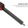 Steelman 10-In-1 Multi-Tip Folding Magnetic Pocket Screwdriver with Carrying Clip and Bottle Opener, Includes 3/16'' and 1/4'' Slotted, PH1, PH2, T15, T20, S1 and S2 Bits