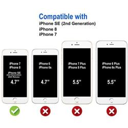 Shamos Crystal Clear Shock Absorption TPU Rubber Gel Case (Clear) Compatible with iPhone SE 2020 (2nd Generation) iPhone 8 and iPhone 7