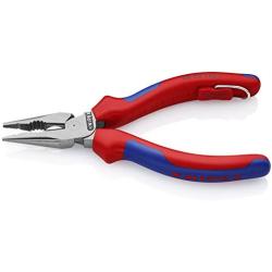 KNIPEX Tools - Needle-Nose Combination Pliers, Multi-Component, Tethered Attachment (0822145TBKA)
