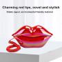 Bewinner1 European Style Home Telephone,Fashionable Cute Red Lips Shape Telephone,Innovative Protable Desktop Landline Phone,for Holiday Celebrations,Birthdays and Valentines