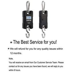 Mougerk 500 kg 1100 lb Portable Heavy Duty Digital Crane Scale Hanging Scales 2 AAA Batteries(Not Included)