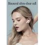 Wireless Earbuds, Bluetooth Headset Mini Size, Stereo in-Ear Wireless Headset with Microphone and Charging Box, Bluetooth Earphone with Noise Reduction Compatible with