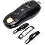 AeroBon 3-Piece Painted Key Cover/ Key Fob Shell Cover Compatible with Porsche Key Shell (MK1)