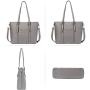BROMEN Women Briefcase 15.6 inch Laptop Tote Bag Vintage Leather Handbags Shoulder Work Purses