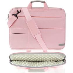 KINGSLONG Laptop Case Sleeve 15 15.6 16 Inch Laptop Bag Lightweight Slim Computer Notebook Ultrabooks Carrying Case Briefcase Cover for Men Women Pink