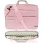 KINGSLONG Laptop Case Sleeve 15 15.6 16 Inch Laptop Bag Lightweight Slim Computer Notebook Ultrabooks Carrying Case Briefcase Cover for Men Women Pink