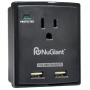 Inland NSS13 Wall Tap Style 1 Outlet Surge Protected 2-USB Charger Ports with 2.1A for iPad