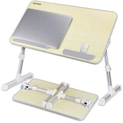 Laptop Bed Tray Table, Nearpow Adjustable Laptop Bed Stand, Portable Standing Table with Foldable Legs, Foldable Lap Tablet Table for Sofa Couch Floor - Medium Size