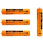 4 Pack 550mAh 1.2V AAA Rechargeble Battery,HHR-55AAABU NI-MH Replacement Battery for Pasonic Cordless Phones