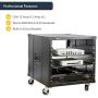StarTech.com 8 Outlet Horizontal 1U Rack Mount PDU Power Strip for Network Server Racks - Surge Protection - 120V/15A - with 6 Ft Power Cord (RKPW081915), Black