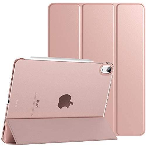 TiMOVO Case for New iPad Air 4th Generation, iPad Air 4 Case (10.9-inch, 2020), [Support 2nd Gen Apple Pencil Charging] Slim Stand Protective Cover Shell with Auto Wake/Sleep - Rose Gold