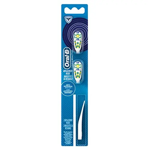 Oral-B Complete Action Anti-Microbial Elecctric Toothbrush Replacement Brush Heads Refill, 2 Count
