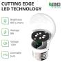 Sunco Lighting 12 Pack A15 LED Bulb, 8W=60W, 4000K Cool White, Dimmable, 800 LM, E26 Base, Refrigerator & Fan Light - UL, Energy Star