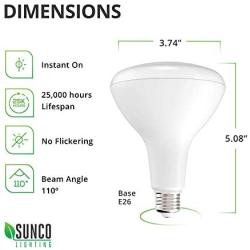 Sunco Lighting 6 Pack BR30 LED Bulb, 11W=65W, 2700K Soft White, 850 LM, E26 Base, Dimmable, Indoor Flood Light for Cans - UL & Energy Star