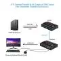 4K HDMI KVM USB Extender Over Single Cat5e/6 up to 100M(328ft), KVM Extender Support 1080P@60Hz, Plug & Play, Keyboard & Mouse Ethernet Network, Lossless-Near Zero Latency, 4 Ports USB2.0