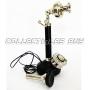 Contemporary Style Beautiful Table Decoor Candel Stick Phones Black & Silver Finish