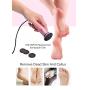 FATUXZ Electric Callus Remove with 60pcs Replacement Sandpaper Discs, Professional Pedicure Foot File Sander for Dead Cracked Hard Skin Calluses for Feet Electronic Callus Shaver (Speed Adjustable)