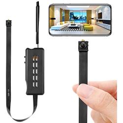 Spy Camera Module Wireless Hidden Camera WiFi Mini Cam HD 1080P DIY Tiny Cams Small Nanny Cameras Home Security Live Streaming Through Android/iOS App Motion Detection Alerts