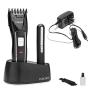 FUJICOM XTRIM Care Set – Professional Mens Hair Clipper and Grooming Kit for Beard, Head, Body Ears and Nose trimming. 8 hours Charging. For safety will not work while connected to power source.