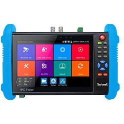 Rsrteng CCTV Camera Tester, 4K IP Camera Tester CVBS Camera Tester 7inch IPS Touch Screen Support POE WiFi 4K H.265 HDMI 8GB TF Card DC 5V/12V/24V Output IPC Tester IPC-9800Plus+