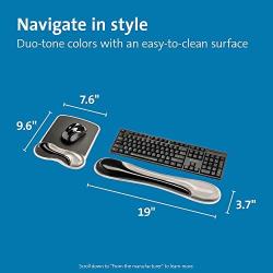 Kensington Duo Gel Mouse & Keyboard Wrist Rest Bundle, Gray (K52500WW), Grey