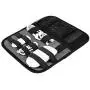 SOCKO Accessories Organizer Electronics Holder Board for Fixing Cables/HD Drive/Travel 10.5x9.0 Inches (Black)
