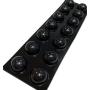 Black Adhesive Bumper Feet - Made in USA – Rubber Isolation Pads for Speakers, Subwoofers, Home Theater, Electronics, Audio Equipment – 14 Piece