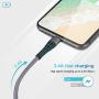 iPhone Charger 6ft, Lightning Cable 6 Foot [MFi Certified 2Pack] Long iPhone Charger Cord,Fast iPhone USB Cord for iPhone 11/11Pro/11Max/ X/XS/XR/XS Max/8/7/6/5S/SE/iPad Mini，More(Silver)