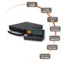 Postal Scale Weigh Easy Use Digital Shipping, 50 kg / 110 lbs Capacity, Parcel Scale with Cable and Extendable Cord