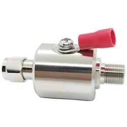 Lightning Arrester F Type Male to Female 3GHz 75 ohm Cellular 2G 3G 4G LTE CATV Satellite with 90V Gas Tube Discharge Surge Arrester