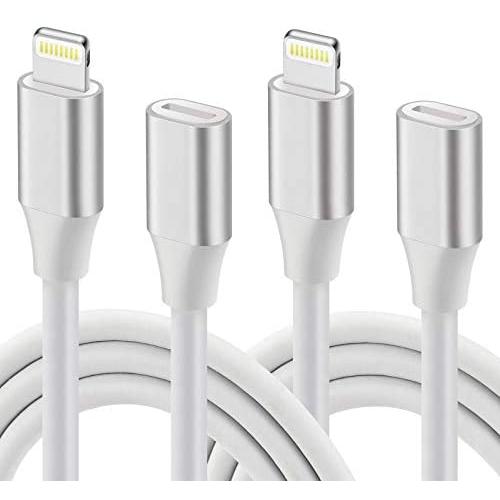 Extension Cable Male and Female Connector,2 Packs Compatible with Mobile Phone and Tablet Computer Video, Audio and Charging, 3 feet Extension Cable, Male-Female Port Data Transmission