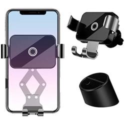 Zuton Gravity Car Phone Mount, Air Vent Clip Car Phone Holder,One-Handed Design Car Phone Cradle Auto-Lock and Release, Compatible with iPhone XS/Max/XR/X/8/7/6 Plus Galaxy S10/S9