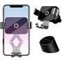 Zuton Gravity Car Phone Mount, Air Vent Clip Car Phone Holder,One-Handed Design Car Phone Cradle Auto-Lock and Release, Compatible with iPhone XS/Max/XR/X/8/7/6 Plus Galaxy S10/S9