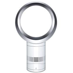 Dyson Air Multiplier AM06 Table Fan, 10 Inches, White/Silver