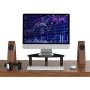 2 Pack Computer Monitor Riser | Triangle Save Space Desktop Corner Stand for Computer Monitor & Laptop Black HD01B-203