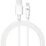 Tech Armor Apple MFi Certified Lightning Cable to USB A - 6FT White - Tough-Braided Extra-Strong Jacket - Sync/Charge iPhone & iPad