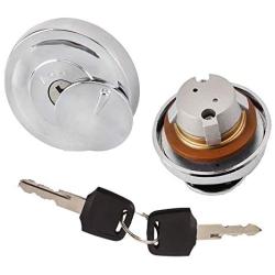 Fuel Gas Tank Locking Cap SR400 XV1600 Lid Cover Keys Fits for Yamaha SR400 XV1600 XV1700 Road Star Midnight XV1700 Road Star XV1700 Road Star SXV1900 XV19 XVS1100 XVS125 XVS250 XVS400 (Drag Star)