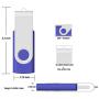 16GB Flash Drive USB 3.0 10 Pack, USB Drive 16GB USB3.0 High Speed 10 PCS Memory Stick JBOS Swivel Thumb Drives Gig Stick Pen Drive for Data Storage, Zip Drive, Jump Drive, Flash Stick, Mixed Colors